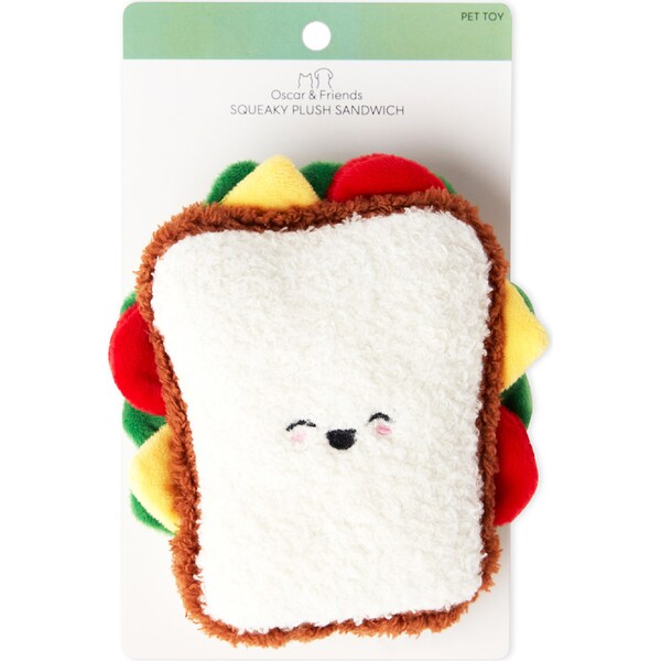 Oscar & Friends Plush Sandwich Dog Toy each