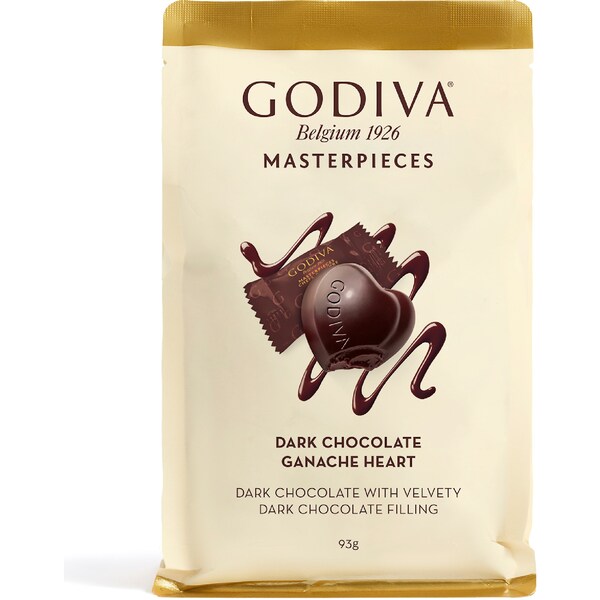 Godiva Masterpieces Dark Chocolate Ganache Heart 93g