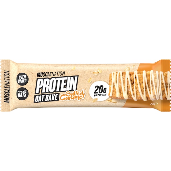 Muscle Nation Protein Oat Bake Bar Salted Caramel 60g