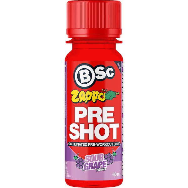 BSc Pre-Workout Shot Zappo Sour Grape 60mL