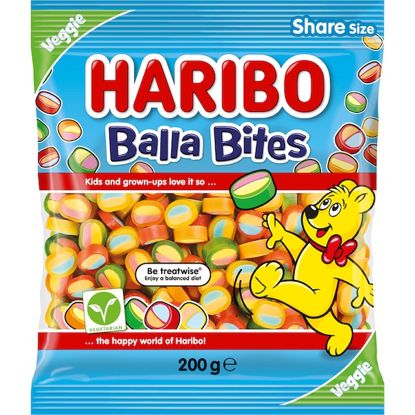 Haribo Balla Bites Share Size 200g