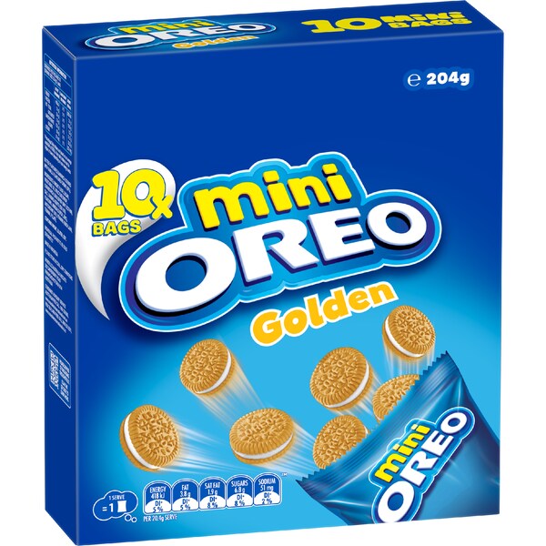 Oreo Mini Golden Cookies Multipack 10 pack