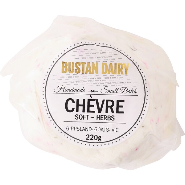 Bustan Dairy Chevre Goat Cheese Soft Herbs 220g