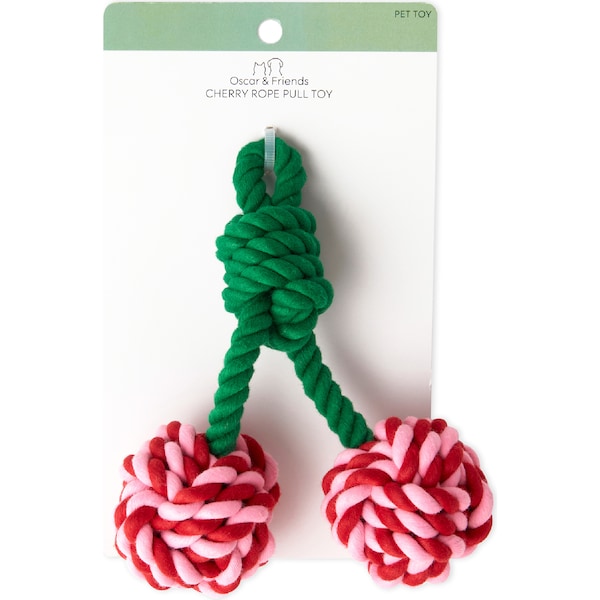 Oscar & Friends Cherry Rope Dog Toy each