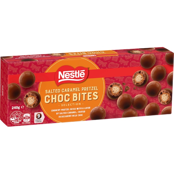 Nestle Salted Caramel Pretzel Choc Bites 240g