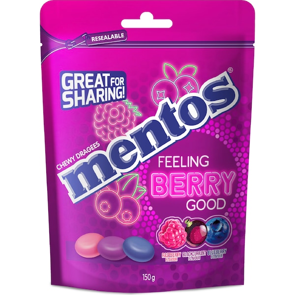 Mentos Feeling Berry Good Share Bag 150g