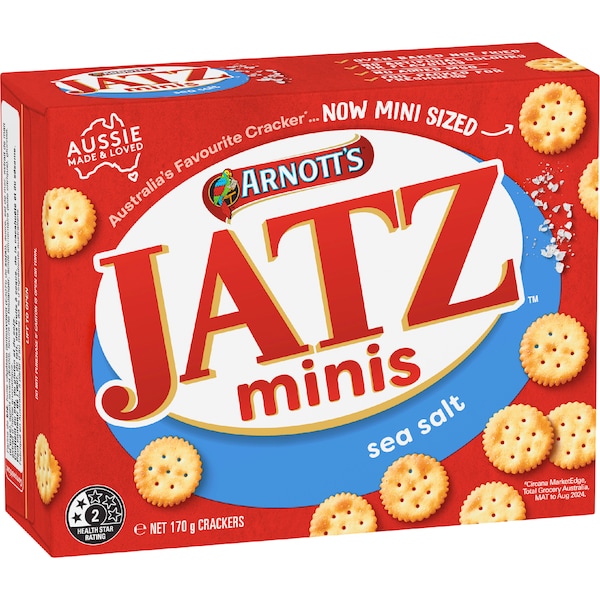 Arnott's Jatz Mini Crackers Sea Salt 170g