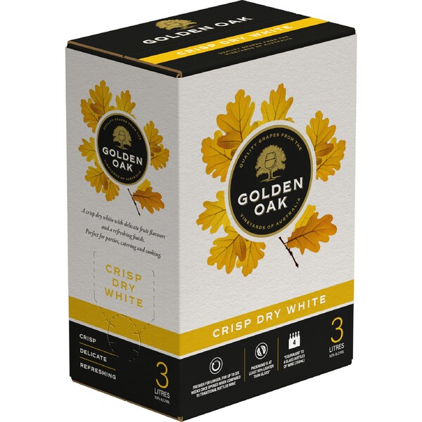 Golden Oak Crisp Dry White Cask 3L