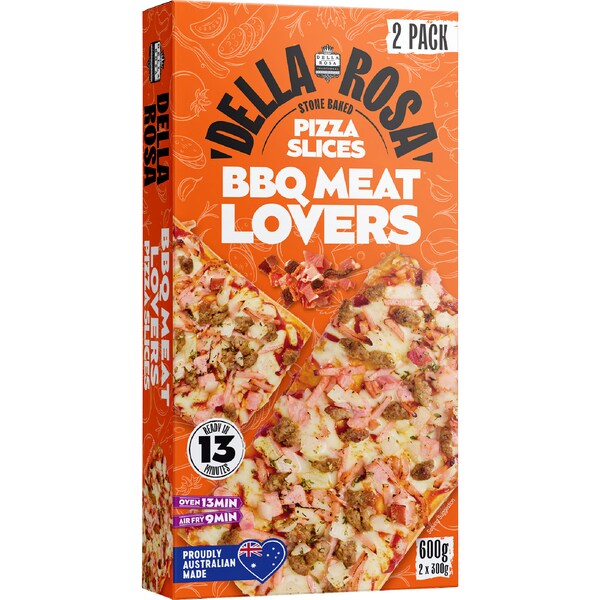 Della Rosa BBQ Meat Lovers Pizza Slices 2 pack