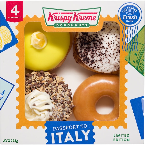 Krispy Kreme Passport To Italy Doughnuts 4 pack