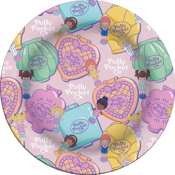 Christmas Melamine Plate Polly Pocket each