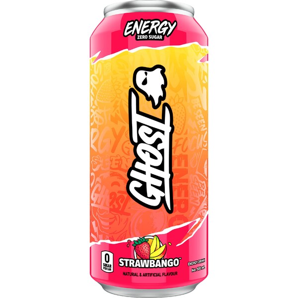 Ghost Energy Drink Strawbango 500mL