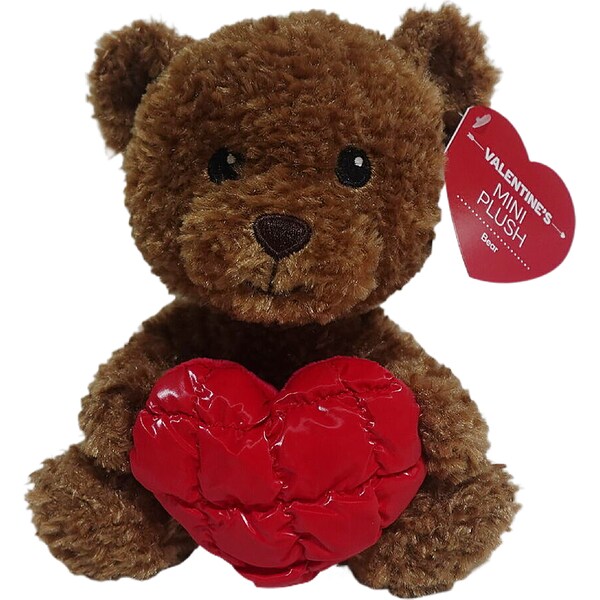 Valentine's Day Mini Plush Brown Bear each