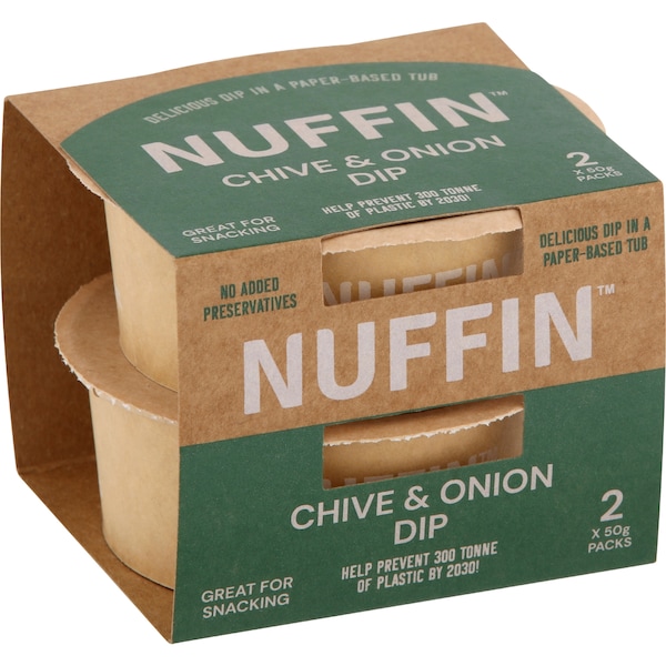 Nuffin Chive & Onion Dip 50g x 2 pack