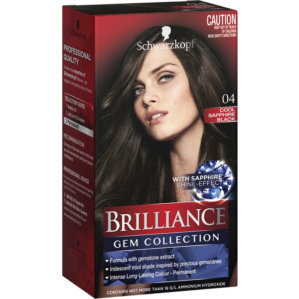 Schwarzkopf Gem Collection - Brilliance 04 Cool Sapphire Black Each