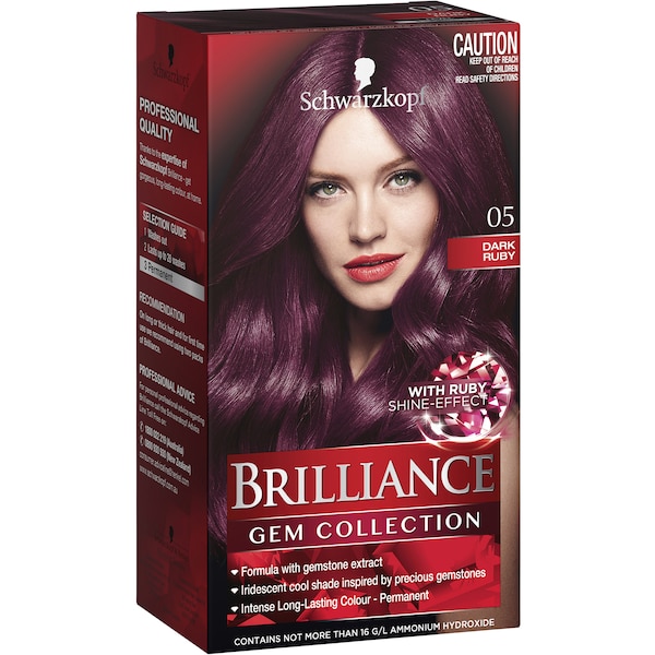 Schwarzkopf Gem Collection - Brilliance 05 Dark Ruby each