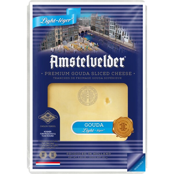 Amstelvelder Sliced Gouda Cheese Light 150g