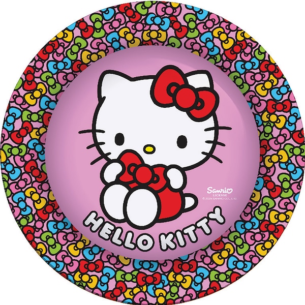 Christmas Melamine Plate Hello Kitty each