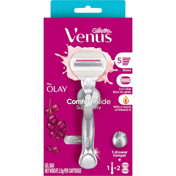 Gillette Venus ComfortGlide Olay Razor With Refill Sugarberry each