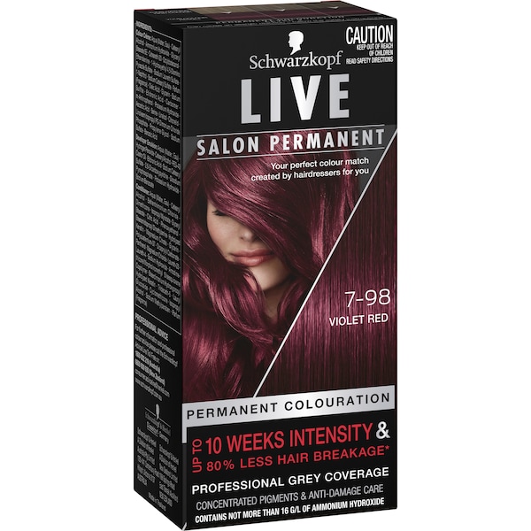 Schwarzkopf Live Salon 7-98 Violet Red each