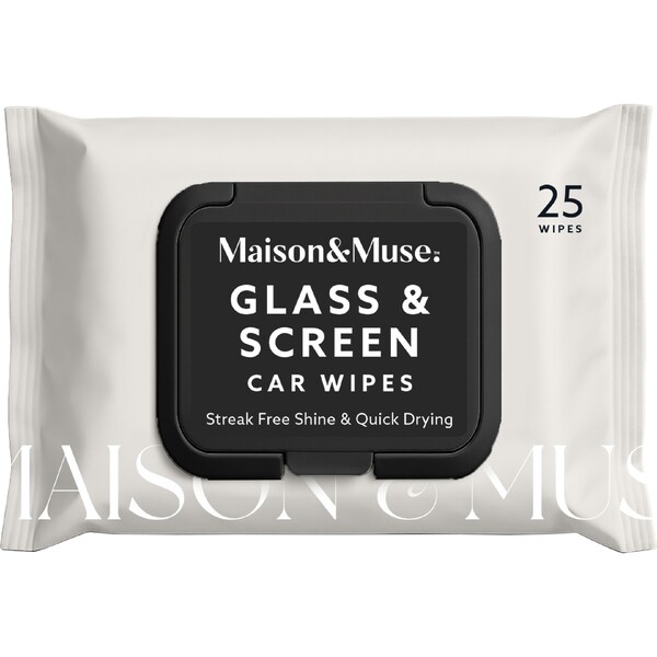 Maison & Muse Glass & Screen Car Wipes 25 pack