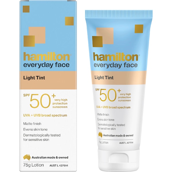 Hamilton SPF50+ Everyday Face Tint Light 75g