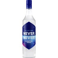 Never Never Premium Vodka Bottle