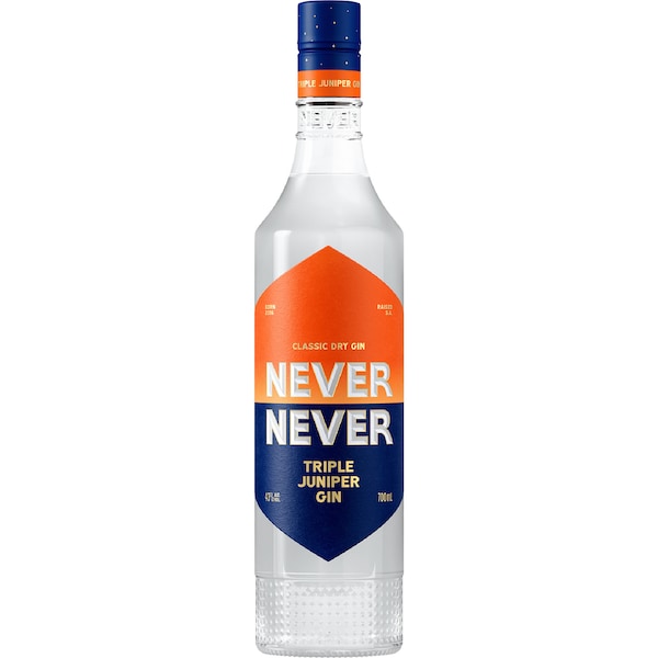 Never Never Triple Juniper Gin Bottle 700mL