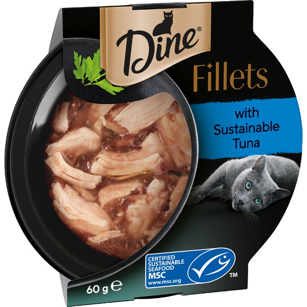 Dine Fillets Wet Cat Food Tuna & Chicken 60g