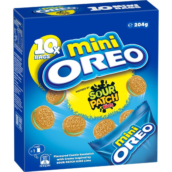 Oreo Mini Cookies Sour Patch 10 pack