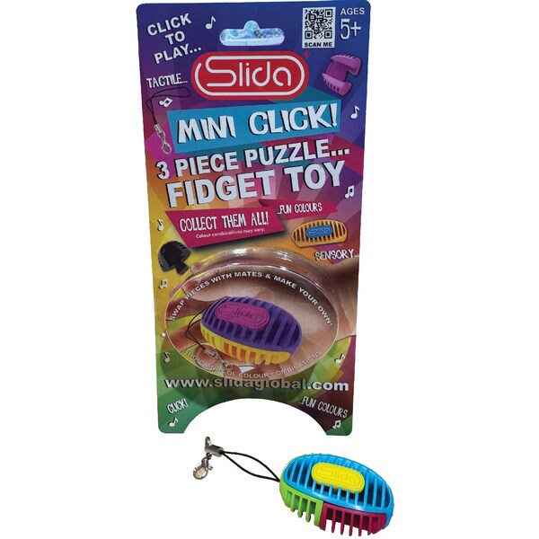 Slida Mini Click 3 Piece Puzzle Fidget Toy each