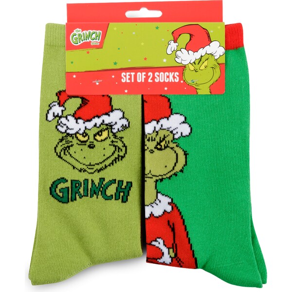 The Grinch Christmas Socks 2 pack