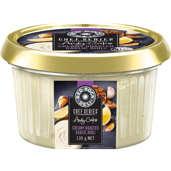 Red Rock Deli Chef Series Dip Garlic Roasted Creamy Aioli 130g