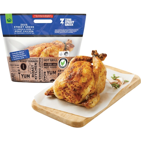 Woolworths Zeus Street Greek Hot Roast Chicken each