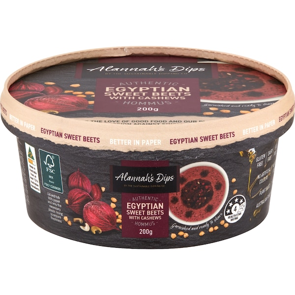 Alannah's Dip Egyptian Sweet Beet & Cashew Hommus 200g