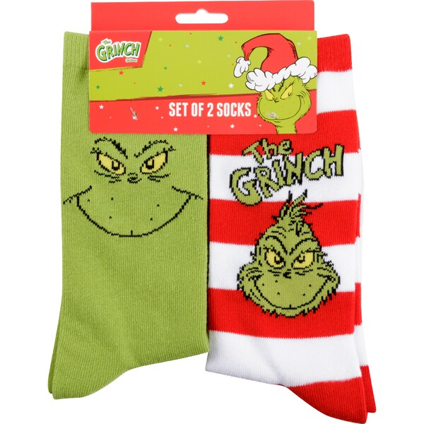The Grinch Socks 2 pack