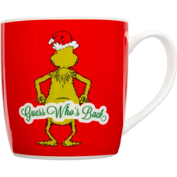 The Grinch Barrel Mug Guess Who each