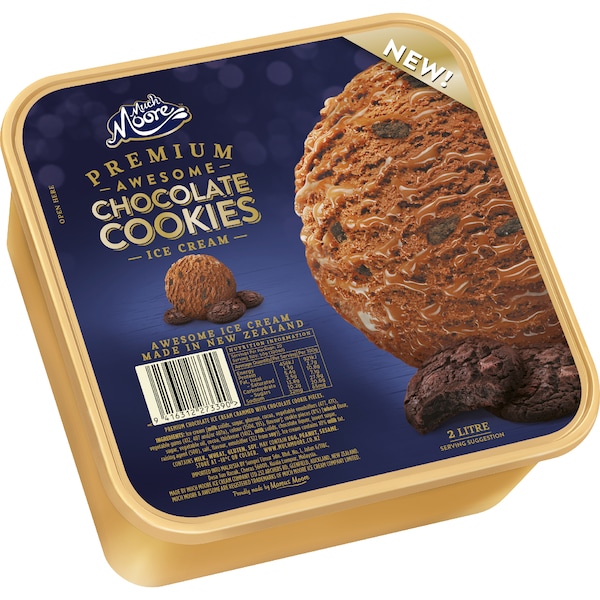 Much Moore Awesome Chocolate Cookies Ice Cream Tub 2L