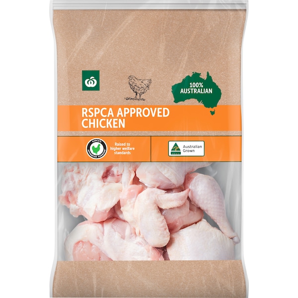 Woolworths RSPCA Approved Chicken 9 Cut Pieces 1.05kg - 1.45kg