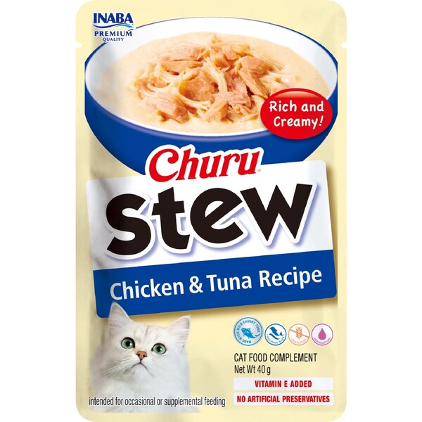 Inaba Churu Stew Cat Treats Chicken & Tuna 40g
