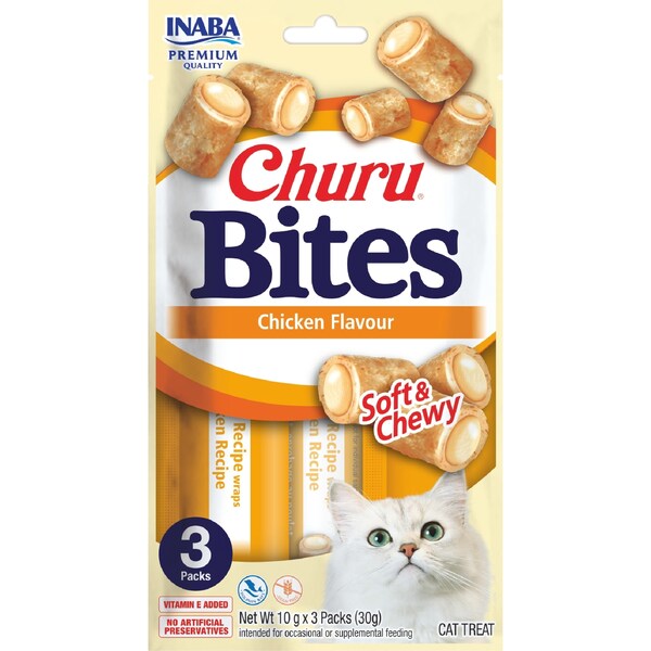 Churu Bites Cat Treats Chicken Flavour 3 pack