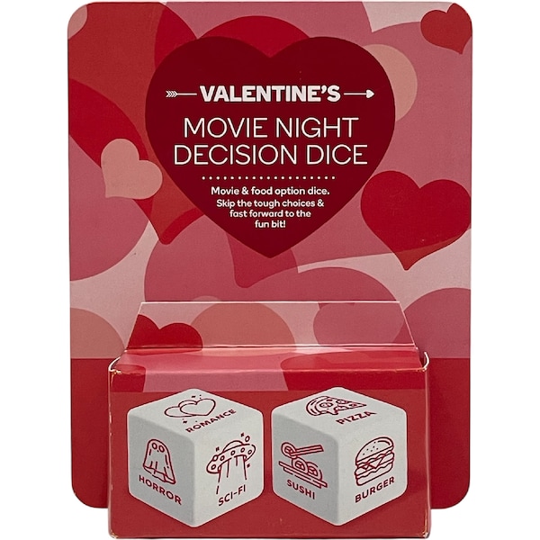 Valentine's Day Movie Night Decision Dice each