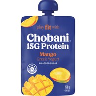Chobani 15G Protein Greek Yogurt Mango Pouch