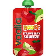 Vaalia Boost Probiotic Yoghurt Pouch Strawberry Squeeze