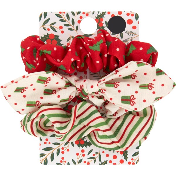 Christmas Mini Scrunchies 3 pack