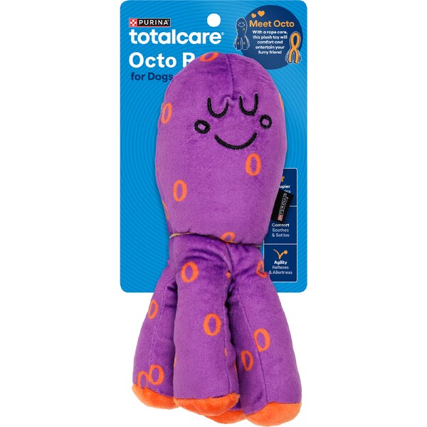 Purina Total Care Octopus Rope Plush Dog Toy each