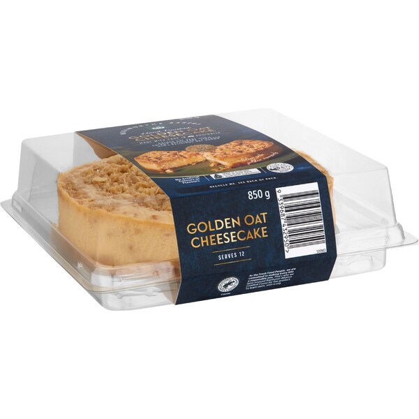 Woolworths Golden Oat Cheesecake 850g