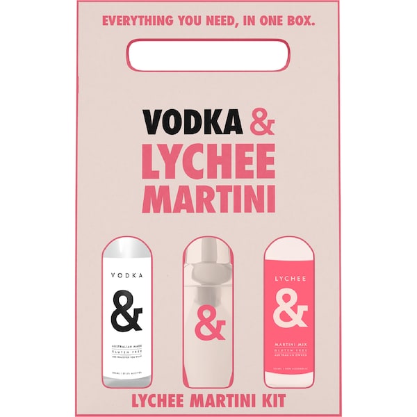 Ampersand Vodka & Lychee Martini Kit Gift Pack each