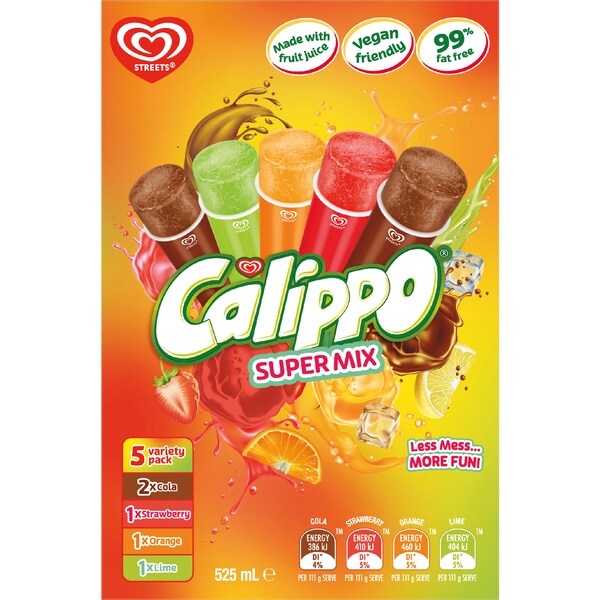 Streets Calippo Super Variety Mix 5 pack