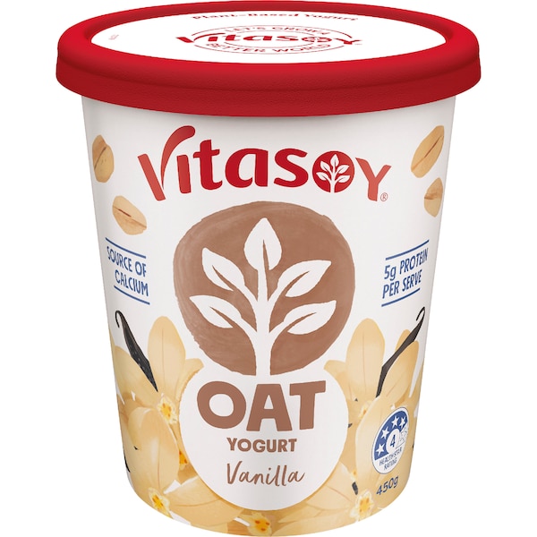 Vitasoy Oat Yoghurt Vanilla 450g